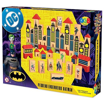 Blocos Pequeno Engenheiro Batman - 100 Peças - GGB Brinquedos