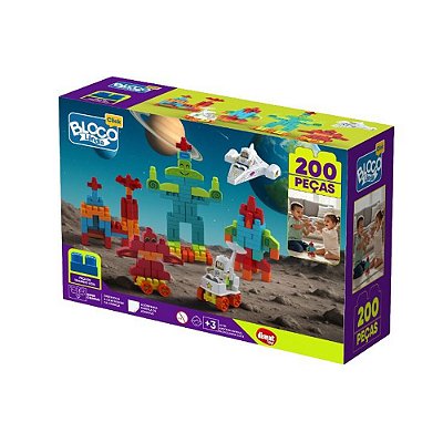Blocolândia Aventura Espacial - 200 Peças - Dismat