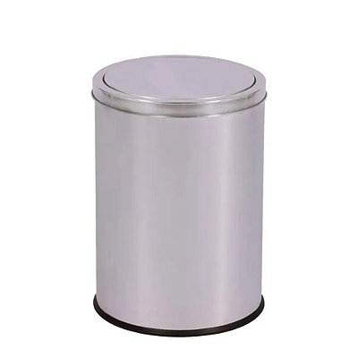 Lixeira Inox Basculante - 12 Litros - Mor