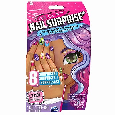 Kit de Unhas Go Glam Nail Surprise Spin Master - Sunny