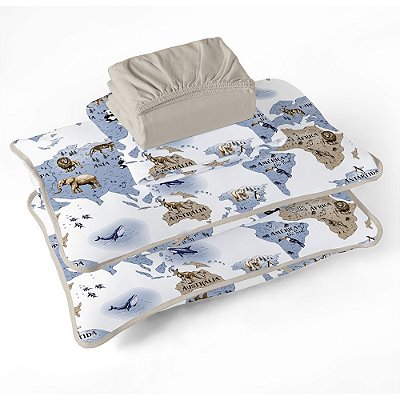 Jogo de Cama Premium Solteiro - Tiago - Tecebem
