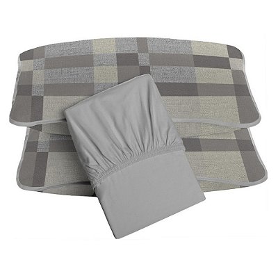 Jogo de Cama Premium Casal - Augusto - 3 Peças - Tecebem