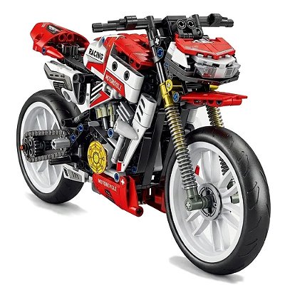 Blocos de Montar Motorcycle 38cm - 467 Peças - GT Toys