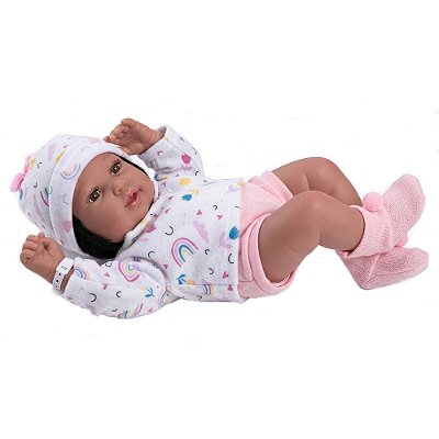 Boneca Anny Doll Baby Reborn Arco-Iris - Menina - Cotiplás