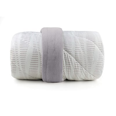 Edredom Blend Sense - Solteiro - Color Grey - Altenburg