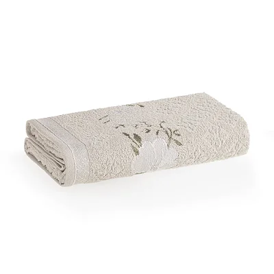 Toalha de Rosto Yuna - Platina/Branco 3444253 - Karsten