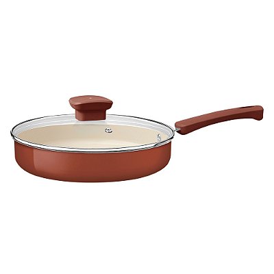 Frigideira Reta Revestimento Cerâmico Veronese 22cm - Argila - Tramontina