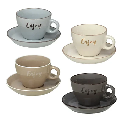 Jogo de Xícaras de Café Expressione - 240ml - 4 Peças - Mabruk
