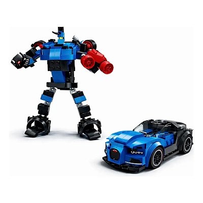 Bloco de Montar Carro GT Bots 197 Peças - Polibrinq