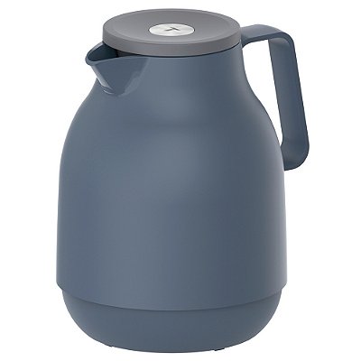 Bule Térmico Exata com Rolha e Botão de Pressão 1L - Azul - Tramontina