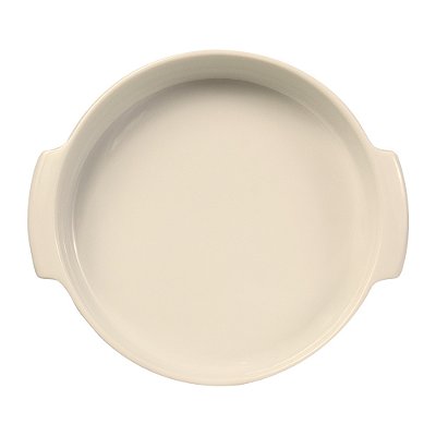 Forma Redonda Refratária em Porcelana 25cm - Marfim - Germer