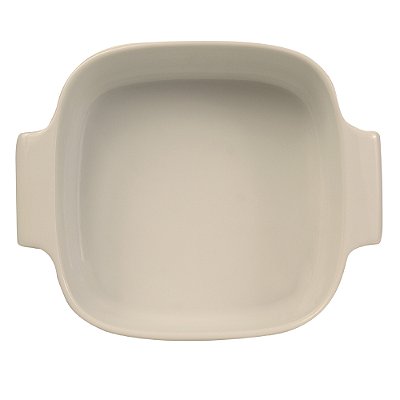 Travessa Refratária Quadrada em Porcelana 2L - Marfim - Germer
