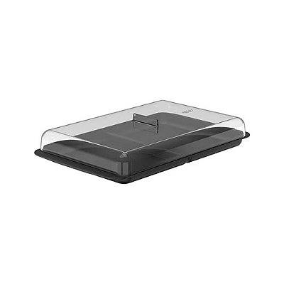 Porta Frios Duplo com Tampa Break - Preto - Ou