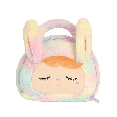 Bolsa Metoo Plush Coelha Arco-Íris com Alça de Mão - Büp Baby