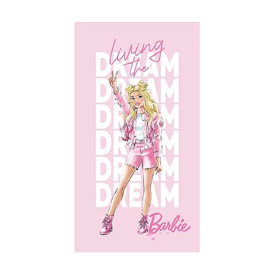 Toalha de Banho Infantil Velour Barbie Dream - Döhler