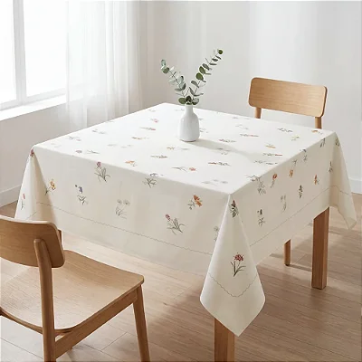 Toalha de Mesa Quadrada Arabella - Diana - 4 Lugares - Döhler