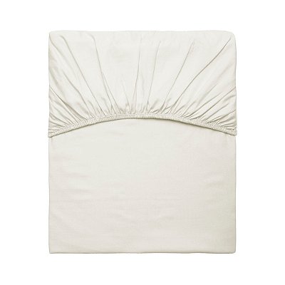 Lençol Com Elástico Satinee Solteiro - Off-White - Kacyumara