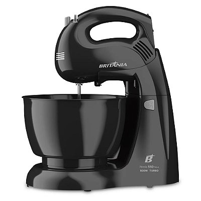 Batedeira Turbo Perola500 Preta 4,3L 500W - Britânia