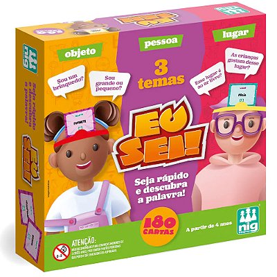 Jogo Eu Sei - 180 Cartas - Nig Brinquedos