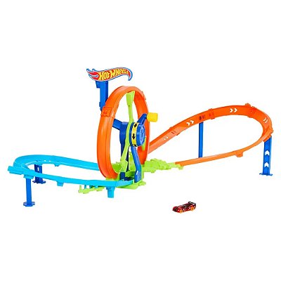 Pista Hot Wheels Stunt Tracks Lançamento Veloz & Looping - Mattel