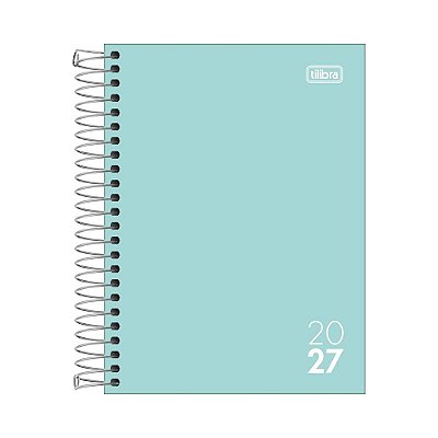 Agenda Espiral Diária Zip Colors 2027 - Verde - Tilibra