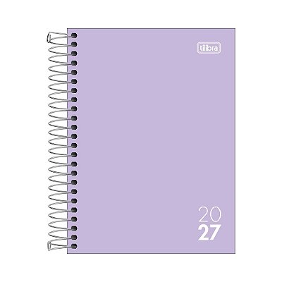Agenda Espiral Diária Zip Colors 2027 - Lilás - Tilibra