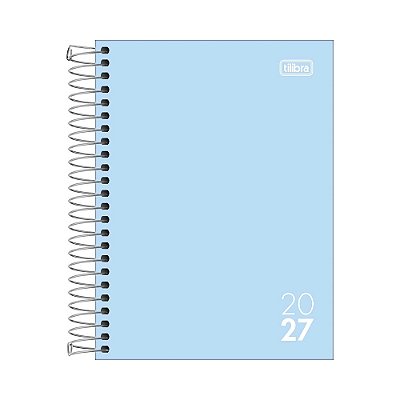 Agenda Espiral Diária Zip Colors 2027 - Azul - Tilibra