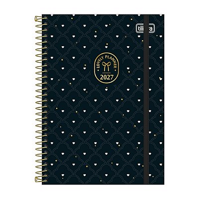 Agenda Planner Espiral West Village 2027 - Hearts - Tilibra