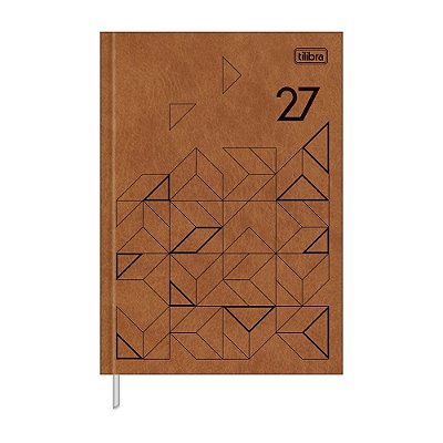Agenda Executiva Costurada Prátika 2027 - Caramelo - Tilibra
