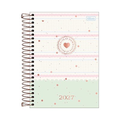 Agenda Diária Espiral Soho 2027 - Mini Poá - Tilibra