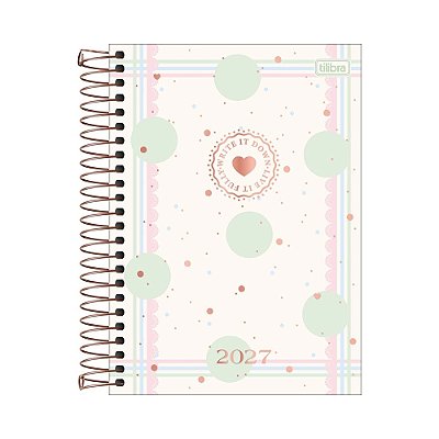 Agenda Diária Espiral Soho 2027 - Big Poá - Tilibra