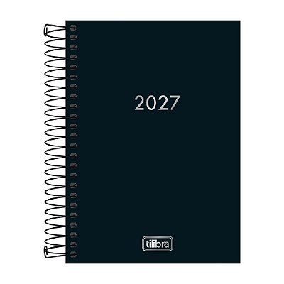 Agenda Diária Napoli Espiral 2027 - Preto - Tilibra