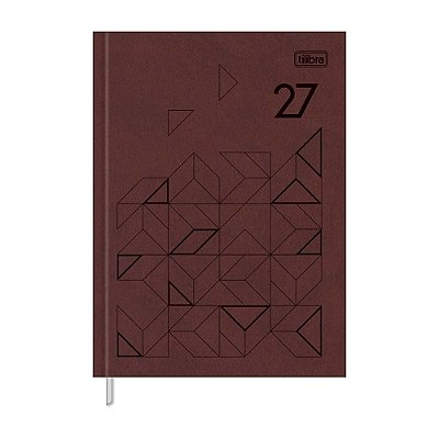 Agenda Diária Costurada Prátika 2027 - Vinho - Tilibra