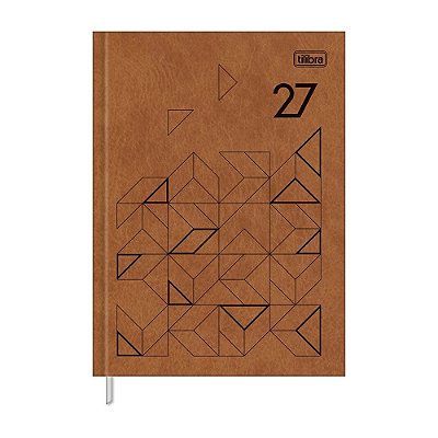 Agenda Diária Costurada Prátika 2027 - Caramelo - Tilibra