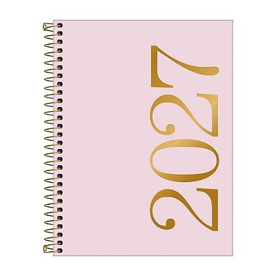 Agenda Executiva Vanilla Diária 2027 - Rosa - Tilibra