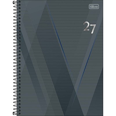 Agenda Espiral Executiva Spot 2027 - Grande - Cinza - Tilibra
