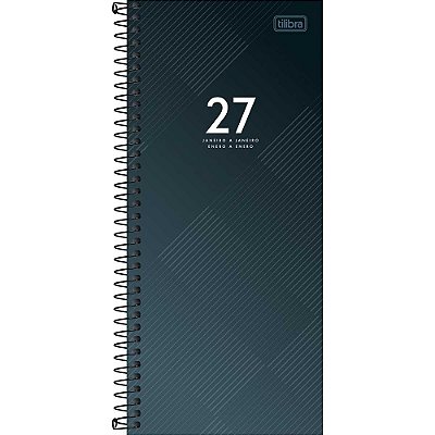 Agenda Espiral Diária Comercial Ideale 2027 - Cinza - Tilibra