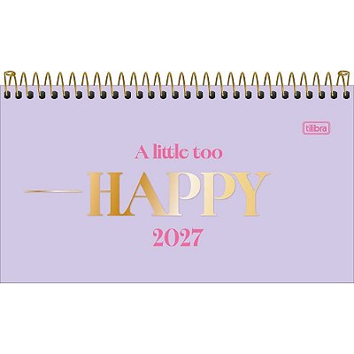 Agenda de Bolso Happy 2027 - Lilás - Tilibra
