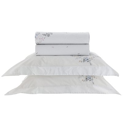 Jogo de Cama Vida Bela 200 Fios Solteiro - Marceli - Kacyumara