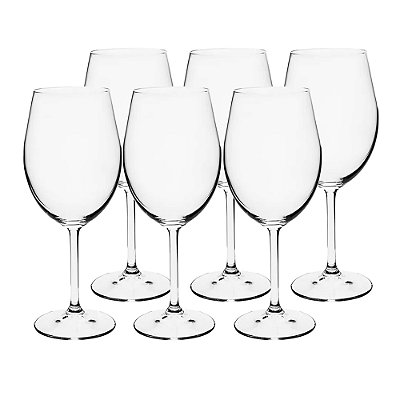 Jogo de Taças de Água Gastro - 580ml - 6 Peças - Bohemia Crystal
