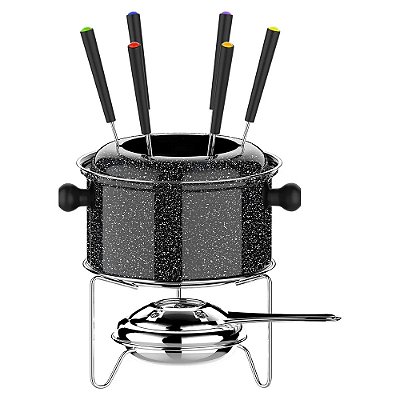 Conjunto para Fondue Colorstone - 10 Peças - Euro Home