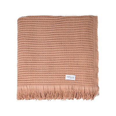 Manta Decorativa Comfort Piquet - Cacau - Cavhome