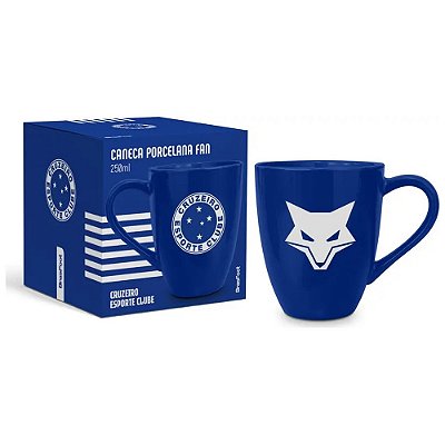 Caneca de Porcelana Fan - Cruzeiro - 250ml - Brasfoot