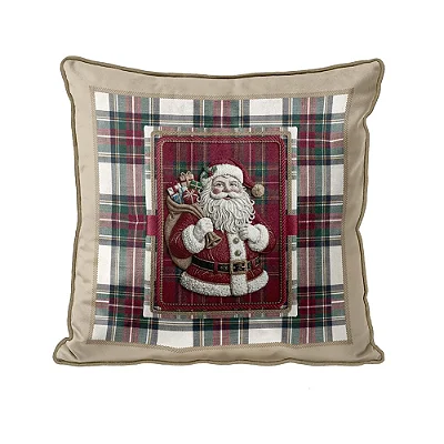 Capa para Almofada Natalina Codornê - Noel 345595 - 50x50cm - Belchior