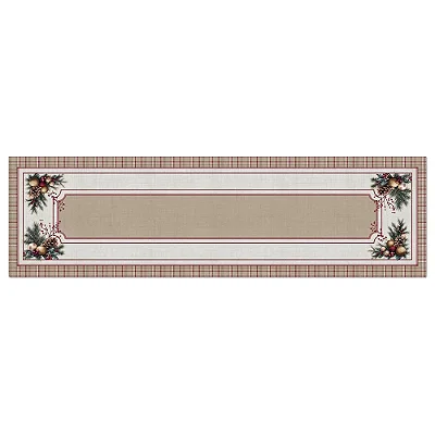 Trilho de Mesa Natalino - Pinhas - 42cm x 1,41m - Belchior