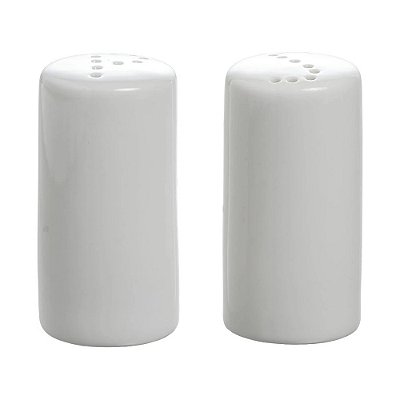 Saleiro e Pimenteiro Blanc em Porcelana - 2 Peças - L'Hermitage