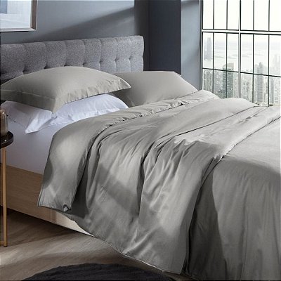 Capa para Edredom Satinée Duvet 300 Fios - Casal - Fend Stone - Kacyumara