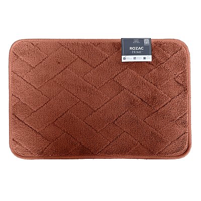 Tapete Tijolinho Conforto Antiderrapante - 38cmX58cm - Terracota - Rozac