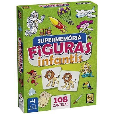 Jogo Super Memória Figuras Infantis - Grow