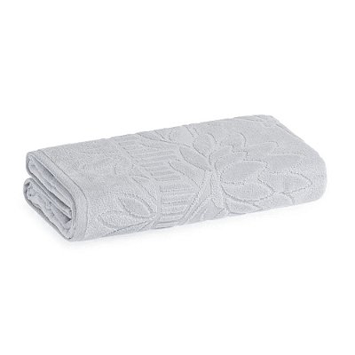 Toalha de Rosto Lotus SoftMax Jacquard Aveludada - Platina 3477616 - Karsten